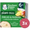 3x GERBER Organic 100% Dezert rastlinný jablko a ananás s kokosovým mliekom (4x 90 g)​