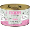 Výhodné balenie GRAU Kitten bez obilnín 12 x 200 g - kuracie a kačacie