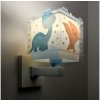 Dalber 63459 - Detská nástenná lampa BABY DINOS 1xE27/15W/230V pestrofarebná 63459 + záruka 3 roky zadarmo