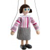 Drevená marioneta Mamina, 14 cm