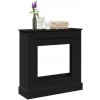 VidaXL Kryt krbu, čierny, 90x30x90 cm, materiál na báze dreva