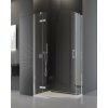 SANSWISS PUR P3P 80cm ľavý sprchový kút štvrťkruhový, rádius 55cm, chróm, sklo číre, P3PG550801007