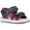 Juniorské sandále Geox Alben ocean blue/red 30 EU