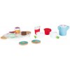 Playtive PLAYTIVE® Drevená sada riadu a pomôcok do kuchyne - čajová sada