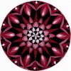 GRUND česká kúpeľňová predložka SIŁA CHWILI ø 100 cm, burgundská