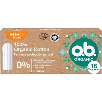 O.B. O.B. Organic Cotton Super tampóny 16ks