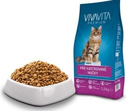 Vivavita pre kastrované mačky 1,5 kg