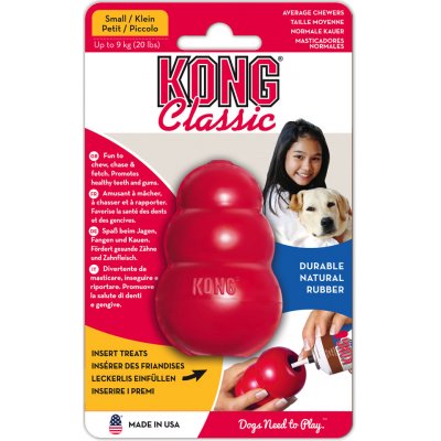 KONG Classic červený - veľ. S (7 cm)