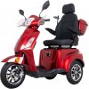 Elektrický trojkolesový vozík inSPORTline Zorica Deluxe s elektromagnetickou brzdou červená