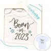 New Baby Body s potlačou Born in 2022