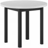 Okrúhly jedálenský stôl (biely/čierny) Fi90