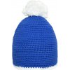 Myrtle beach Háčkovaná čiapka s brmbolcom MB7964 Blue one size