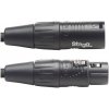 Stagg NDX1R-3, DMX kabel, 3pin XLR, 110 Ohm, délka 1m