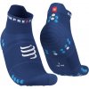 COMPRESSPORT Cyklistické ponožky členkové - PRO RACING 4.0 RUN - modrá