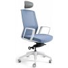 BESTUHL Kancelárska stolička J17 WHITE SP modrá svetlá