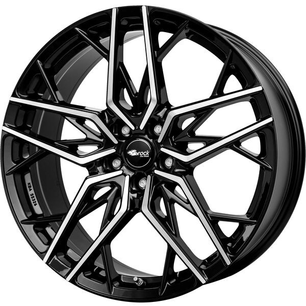 BROCK B44 8.5x19 5x114.3 ET40 black polished