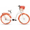Retro bicykel GOETZE COLOURS bielo-oranžový