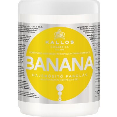 Kallos Banana maska na vlasy s multivitamínovým komplexom 1000 ml
