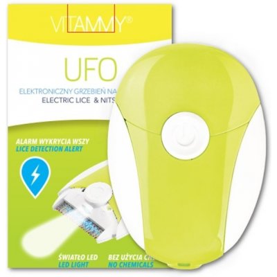 Vitammy UFO elektronický hrebeň na vši a hnidy limetkový