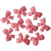 Cukrová dekorácia mašličky 9ks Ružová