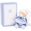 Doudou Darčeková sada - Plyšová hrkálka medvedík 19 cm