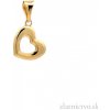 Zlatnictvo.sk Zlatý prívesok srdce PRI251123
