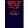 Schriften zur Metaphysik und Logik. Tl.2 (Immanuel Kant,Wilhelm Weischedel)(Brožovaná)