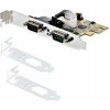 StarTech.com 2-Port PCI Express Serial Card, Dual Port PCIe to RS232 (DB9) Serial Interface Card, 16C1050 UART, Standard or Low Profile Brackets, COM Retention, For Windows & Linux - PCIe to Dual DB9