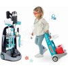 Set upratovací vozík a lekársky vozík Rowenta Trolley Smoby elektronický s kufríkom so 16 doplnkami a vysávač so zvukom