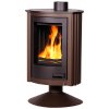Krbové kachle FLAMINGO MASTERFLAMME Piccolo ll, hnedá - zamatová
