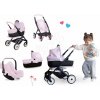 Set kočík trojkombinácia s autosedačkou Puschair Pink Maxi Cosi&Quinny Smoby s bezpečnostným pásom a úložným priestorom