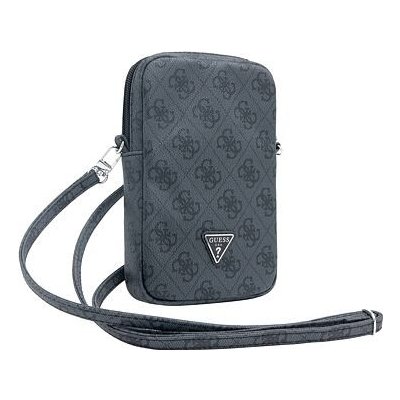 Guess PU 4G Triangle Logo Wallet Phone Bag Zipper čierne