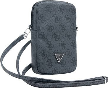 Guess PU 4G Triangle Logo Wallet Phone Bag Zipper čierne