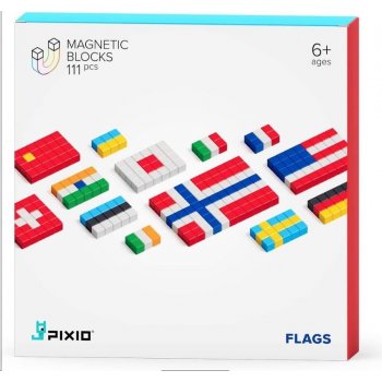 Pixio Magnetická stavebnica Flags