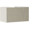 Hansgrohe Xevolos E - Umývadlová skrinka 98x56x55 cm, 2 zásuvky, matná béžová/bronz 54191390