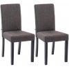 Design-Shop Inn látka nohy čierne Tmavo sivá 2 ks