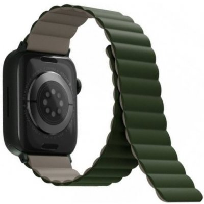 UNIQ Revix obojstranný remienok pre Apple Watch 45 mm / 44 mm / 42 mm zeleno-béžový 8886463679166