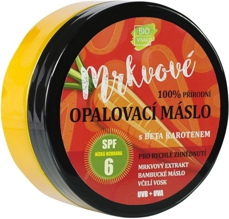 Vivaco Mrkvové opaľovacie maslo SPF6 s betakaroténom 150 ml