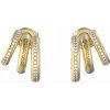 Guess Originálne pozlátené náušnice Crazy Earrings JUBE03302JWYGT/U