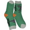 King of Earth Detské bavlnené ponožky zelené