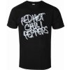 Tričko metal ROCK OFF Red Hot Chili Peppers Black & White Logo Čierna