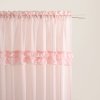 Záclona FRILLA na francúzske okno v púdrovo ružovej farbe s riasiacou páskou Šírka 140 cm | Dĺžka 260 cm ružová