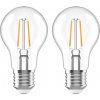 AlzaPower LED 8-75 W, E27, 2 700 K, Filament, súprava 2 ks APW-LBA27-82700FC2