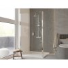 Besco ECO-N Walk-in sprchový kút 90x195cm Univerzálny, rám Chróm Al, sk.číre 6mm,1x vzpera BCEXON90CC