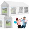 Pavilón záhradný stan 6x3x2,8m 3-Segmentový biely biela