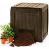 Keter Plastový kompostér DECO 340L tmavo hnedá 72 x 69,5 x 74 cm