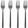 Sola Dezertné vidličky set 4 ks Porto PVD tmavý titánový čierny pieskovaný