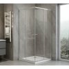 Aqualine AGGA štvorcová sprchová zástena 700x700mm, číre sklo, HLF707Y