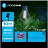 Aigostar B.V. | Aigostar - LED Solárna dekoračná reťaz 10xLED/8 funkcií 10,5m IP65 studená biela | AI0952