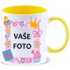 Hrnček s fotkou farebný rámik Narodeniny 3 350 ML FOTOpošta Farba: ŽLTÝ